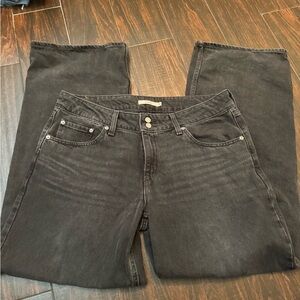 Levi's Black Straight Leg Jeans